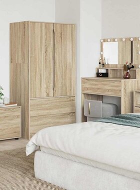 VidaXL Badkamer Kast Sonoma Eiken 40,5 x 40 x 44 cm Bewerkt hout