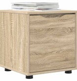 VidaXL Badkamer Kast Sonoma Eiken 40,5 x 40 x 44 cm Bewerkt hout