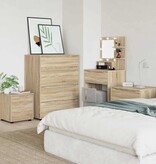 VidaXL Badkamer Kast Sonoma Eiken 40,5 x 40 x 44 cm Bewerkt hout