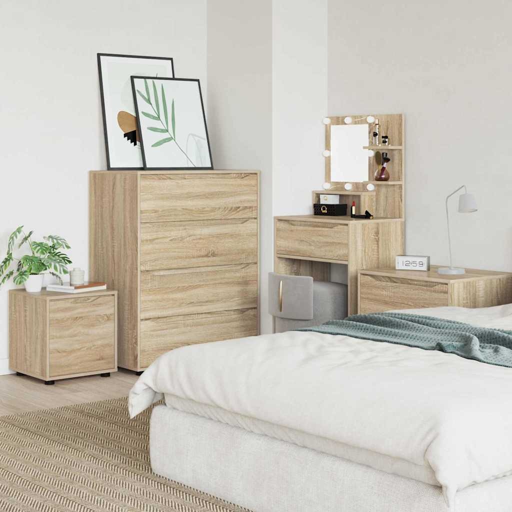 VidaXL Badkamer Kast Sonoma Eiken 40,5 x 40 x 44 cm Bewerkt hout