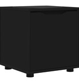 VidaXL Badkamer Kast Zwart 40,5 x 40 x 44 cm Bewerkt hout