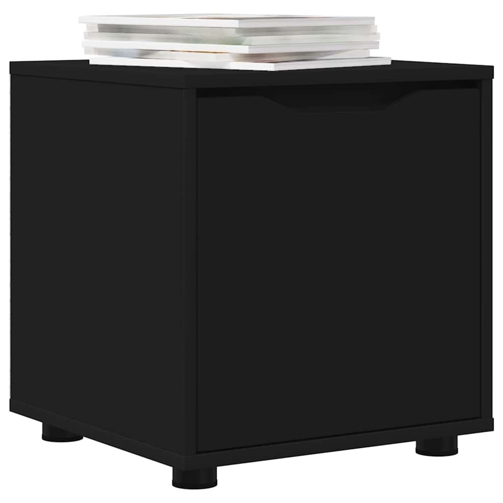 VidaXL Badkamer Kast Zwart 40,5 x 40 x 44 cm Bewerkt hout