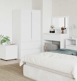 VidaXL Badkamer Kast Wit 40,5 x 40 x 44 cm Bewerkt hout