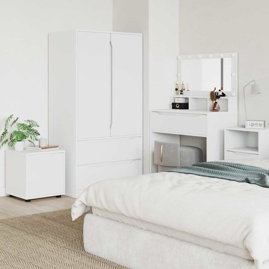 VidaXL Badkamer Kast Wit 40,5 x 40 x 44 cm Bewerkt hout