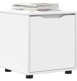 VidaXL Badkamer Kast Wit 40,5 x 40 x 44 cm Bewerkt hout