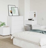 VidaXL Badkamer Kast Wit 40,5 x 40 x 44 cm Bewerkt hout