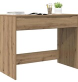 VidaXL Bureau met lade Artisan Eiken 100 x 50 x 78 cm Bewerkt hout