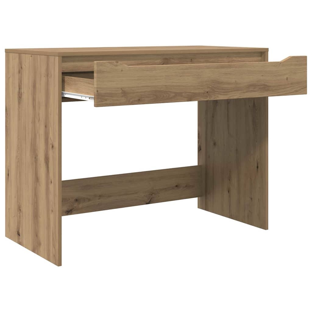 VidaXL Bureau met lade Artisan Eiken 100 x 50 x 78 cm Bewerkt hout