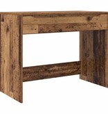 VidaXL Bureau met lade Oud Hout 100 x 50 x 78 cm Bewerkt hout