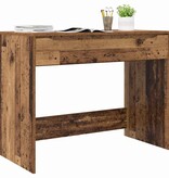 VidaXL Bureau met lade Oud Hout 100 x 50 x 78 cm Bewerkt hout