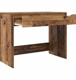VidaXL Bureau met lade Oud Hout 100 x 50 x 78 cm Bewerkt hout