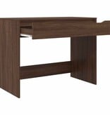 VidaXL Bureau met lade Bruin Eiken 100 x 50 x 78 cm Bewerkt hout