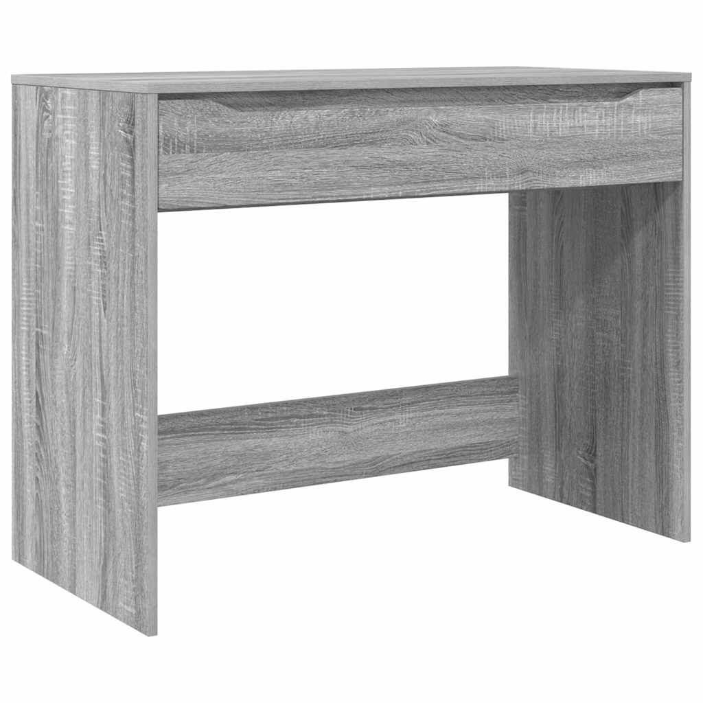 VidaXL Bureau met lade Grijs Sonoma 100 x 50 x 78 cm Bewerkt hout