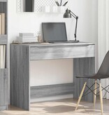 VidaXL Bureau met lade Grijs Sonoma 100 x 50 x 78 cm Bewerkt hout