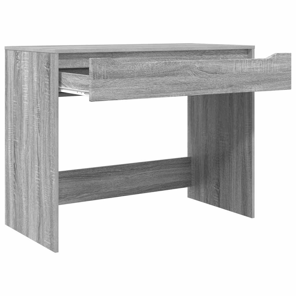 VidaXL Bureau met lade Grijs Sonoma 100 x 50 x 78 cm Bewerkt hout