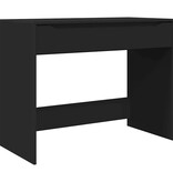 VidaXL Bureau met lade met opslag Zwart 100 x 50 x 78 cm Bewerkt hout
