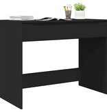 VidaXL Bureau met lade met opslag Zwart 100 x 50 x 78 cm Bewerkt hout