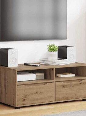 VidaXL TV-kast met lade Artisan Eiken 100 x 48 x 43 cm Bewerkt hout