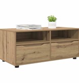 VidaXL TV-kast met lade Artisan Eiken 100 x 48 x 43 cm Bewerkt hout