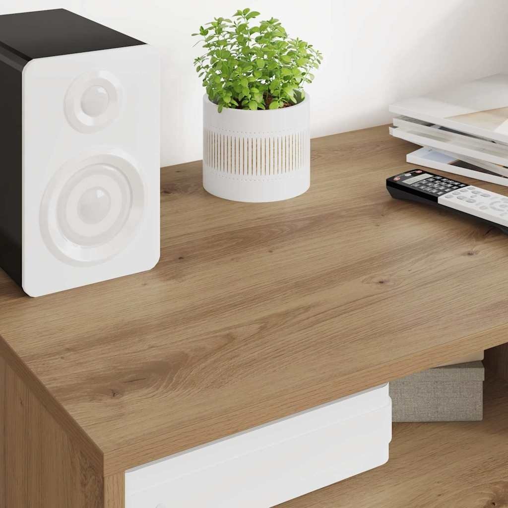 VidaXL TV-kast met lade Artisan Eiken 100 x 48 x 43 cm Bewerkt hout