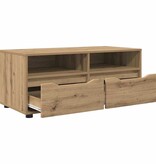 VidaXL TV-kast met lade Artisan Eiken 100 x 48 x 43 cm Bewerkt hout