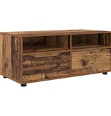 VidaXL TV-kast met lade Oud Hout 100 x 48 x 43 cm Bewerkt hout