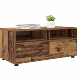 VidaXL TV-kast met lade Oud Hout 100 x 48 x 43 cm Bewerkt hout