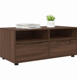 VidaXL TV-kast met lade Bruin Eiken 100 x 48 x 43 cm Bewerkt hout