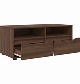VidaXL TV-kast met lade Bruin Eiken 100 x 48 x 43 cm Bewerkt hout
