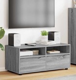 VidaXL TV-kast met lade Grijs Sonoma 100 x 48 x 43 cm Bewerkt hout