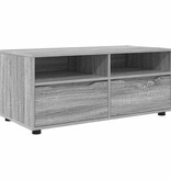 VidaXL TV-kast met lade Grijs Sonoma 100 x 48 x 43 cm Bewerkt hout