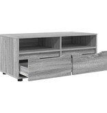 VidaXL TV-kast met lade Grijs Sonoma 100 x 48 x 43 cm Bewerkt hout