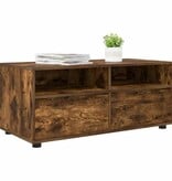 VidaXL TV-kast met lade Gerookt eiken 100 x 48 x 43 cm Bewerkt hout