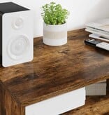 VidaXL TV-kast met lade Gerookt eiken 100 x 48 x 43 cm Bewerkt hout