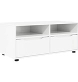 VidaXL TV-kast met lade Hoogglans wit 100 x 48 x 43 cm Bewerkt hout