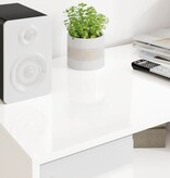 VidaXL TV-kast met lade Hoogglans wit 100 x 48 x 43 cm Bewerkt hout