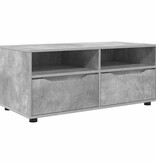 VidaXL TV-kast met lade Beton Grijs 100 x 48 x 43 cm Bewerkt hout