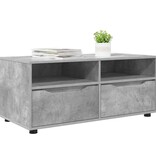 VidaXL TV-kast met lade Beton Grijs 100 x 48 x 43 cm Bewerkt hout
