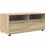 VidaXL TV-kast met lade Sonoma Eiken 100 x 48 x 43 cm Bewerkt hout