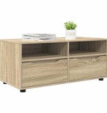 VidaXL TV-kast met lade Sonoma Eiken 100 x 48 x 43 cm Bewerkt hout