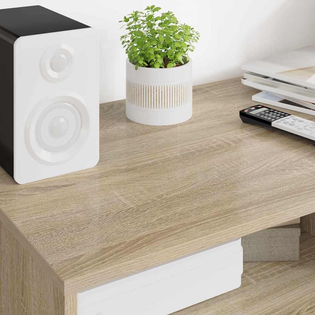 VidaXL TV-kast met lade Sonoma Eiken 100 x 48 x 43 cm Bewerkt hout