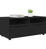 VidaXL TV-kast met lade Zwart 100 x 48 x 43 cm Bewerkt hout