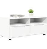 VidaXL TV-kast met lade Wit 100 x 48 x 43 cm Bewerkt hout