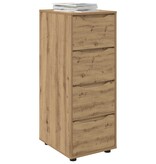 VidaXL Opbergkast Artisan Eiken 40 x 48 x 105 cm Bewerkt hout
