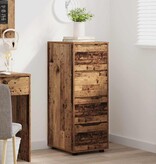 VidaXL Opbergkast Oud Hout 40 x 48 x 105 cm Bewerkt hout