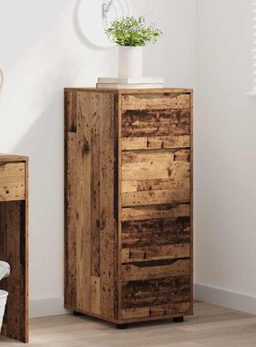 VidaXL Opbergkast Oud Hout 40 x 48 x 105 cm Bewerkt hout