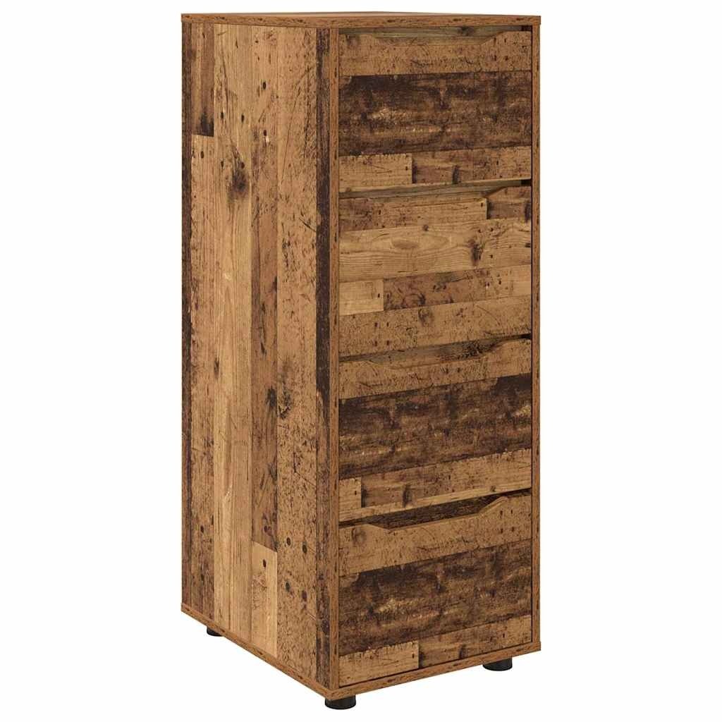 VidaXL Opbergkast Oud Hout 40 x 48 x 105 cm Bewerkt hout