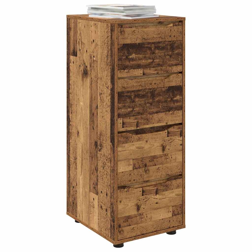 VidaXL Opbergkast Oud Hout 40 x 48 x 105 cm Bewerkt hout