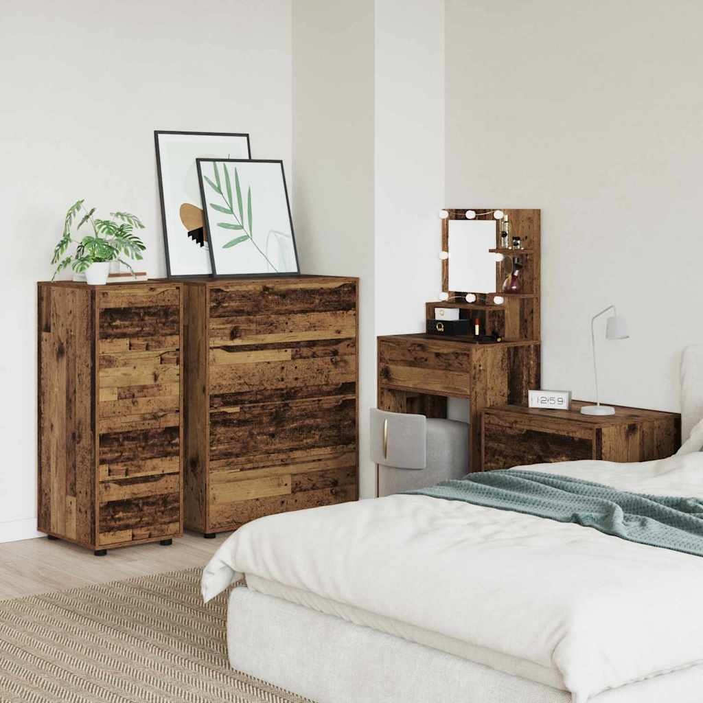 VidaXL Opbergkast Oud Hout 40 x 48 x 105 cm Bewerkt hout