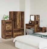 VidaXL Opbergkast Oud Hout 40 x 48 x 105 cm Bewerkt hout